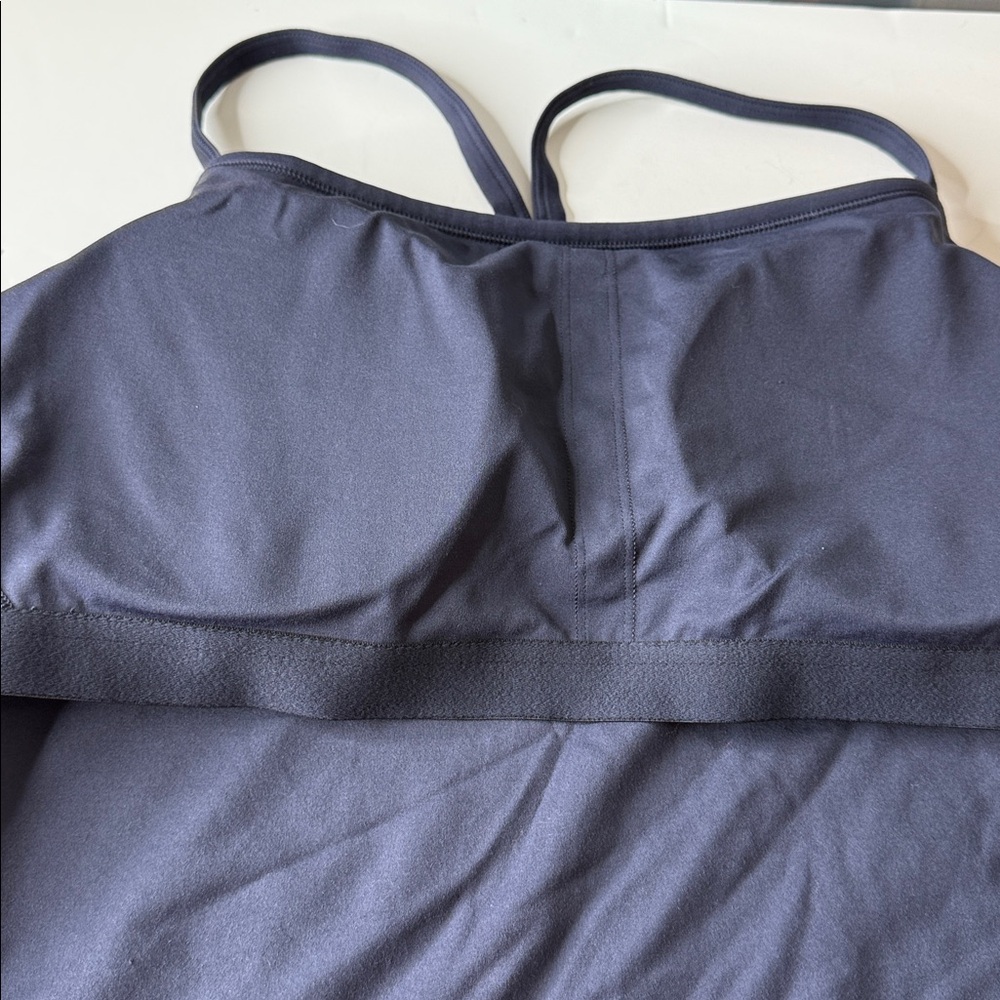 Aerie Offline Athletic Racerback Tank Top Built in Bra Navy Blue XXL - Picture 6 of 10